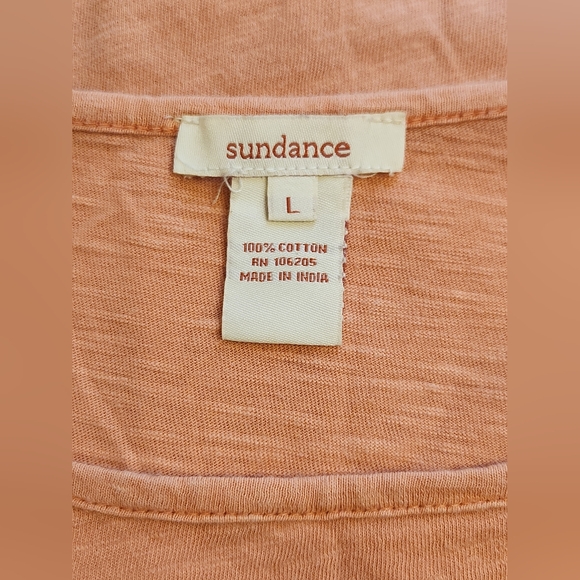 SUNDANCE Coral Asymmetric Hem Blouse Size Large - Picture 6 of 7